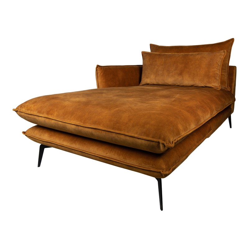 PTMD Flow Sofa chaise longue L Adroa Gold KD - 