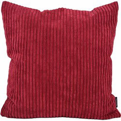Corduroy Donkerrood | 45 x 45 cm | Kussenhoes | Polyester