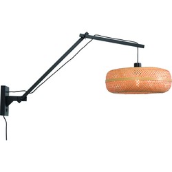 Wandlamp Palawan - Bamboe Zwart/Naturel - 100x40x70cm