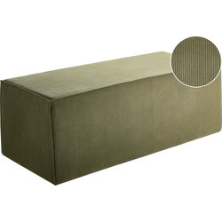Beliani VINITA - Bedbank-Groen-Corduroy