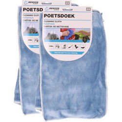 Benson Poetsdoeken - set 4x - extra zacht - microvezel - 2 formaten - schoonmaken - Vaatdoekjes