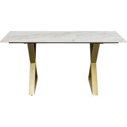 Eettafel Eternity Cross Brass 160x80cm