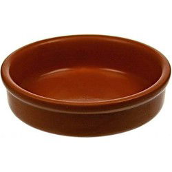 Kleine tapas schalen bruin - set 12x - Creme brulee bakjes - D7 cm - Serveerschalen