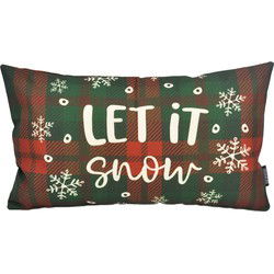 Sierkussen Let It Snow Long | 30 x 50 cm | Katoen/Linnen