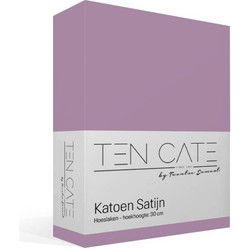 Ten Cate 100% Katoensatijnen Hoeslaken - 180x200 - Lavendel Paars