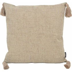 Tassle Washed Beige | 45 x 45 cm | Kussenhoes | Katoen