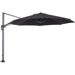 Hawaii parasol - Ø350 cm - carbon black - zwart