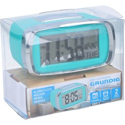 Grundig Wakker - digitaal - blauw - kalender functie - 10 cm - snoozefunctie - Wekkers