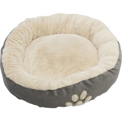 Hondenkussen grijs/beige rond 58 cm - Dierenmanden