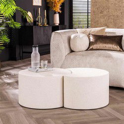 Hoyz Collection - Salontafel Stone Moonset - Marmer Composiet - Set van 2