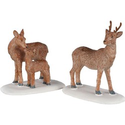 Deer family set of 2 Weihnachtsfigur - LEMAX