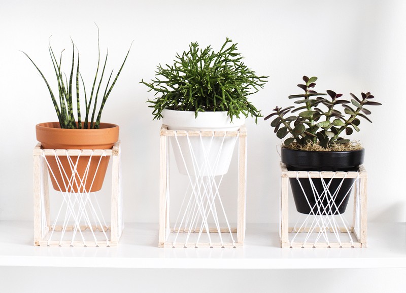 DIY: minimalistische plantenhouders