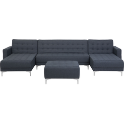 Beliani ABERDEEN - Modulaire Sofa-Grijs-Polyester