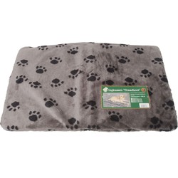 Kussen voor draadkooi grijs/paw 89x54 cm anti slip