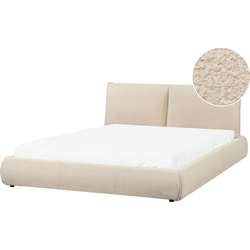 VINAY - Waterbed - Lichtbeige - 160 x 200 cm - Bouclé