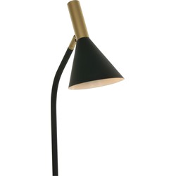 Trendy Vloerlamp - Anne Light & Home - Metaal - Trendy - GU10 - L: 25cm - Voor Binnen - Woonkamer - Eetkamer - Zwart