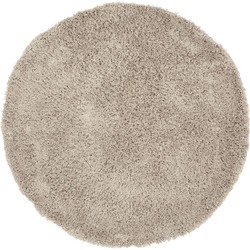 MUST Living Carpet Celeste round large,Ø250 cm, taupe, 100% polyester