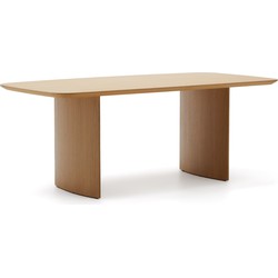 Kave Home - Litto tafel van eikenfineer 200 x 100 cm