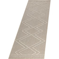 Natur Vloerkleed Xantha Buitenkleed Sisal Laagpolig Indoor en Outdoor Beige- 80x250 CM