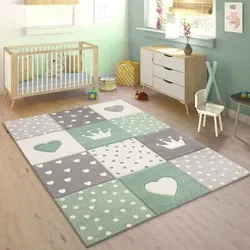 Kindervloerkleed - Cosena - Groen - 160x230 cm