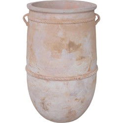 PTMD Bloempot Smayan - 58x58x95 cm - Terracotta - Naturel