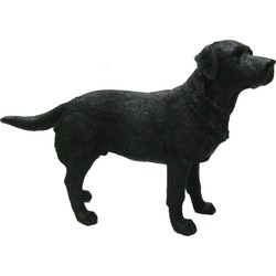 Honden beeldje Labrador zwart 14 cm - Beeldjes