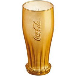 Luminarc Coca Cola Crown longdrinkglazen - 35 cl - Goudkleurig - Set-4