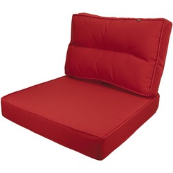 Kopu® Prisma Red Comfortabele Loungekussenset Zit en Rug 60 cm - Rood