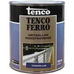 Ferro donkerblauw 0,75l verf/beits - tenco
