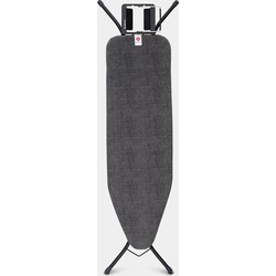 Strijkplank B, 124x38 cm, strijkerhouder - Denim Black