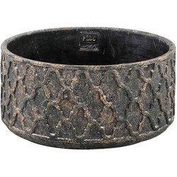 PTMD Jarra Ronde Bloempot - H15 x Ø30 cm - Cement - Goud