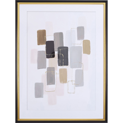 AREZA  - Wanddecoratie - Multicolor - 60 x 80 cm - Papier