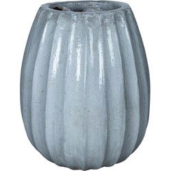 PTMD Lionne Bloempot - H60 x Ø52 cm - Keramiek - Wit