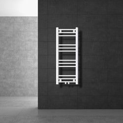Badkamerradiator Sahara 400x1200 mm wit recht met middenaansluiting