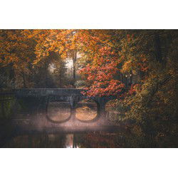 Tuinschilderij weerspiegeling 70x50