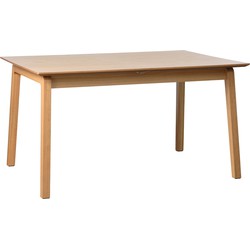 Eettafel Uitschuifbaar - Naturel Eiken - 95x140-200cm - Bari