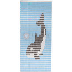 021 Vliegengordijn met Orka - kant en klaar 92 x 209