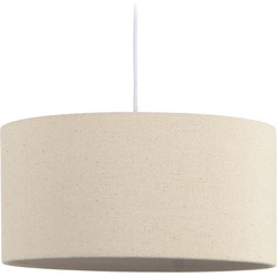 Kave Home - Lampenkap voor hanglamp Nazli klein van linnen met beige afwerking Ø 40 cm