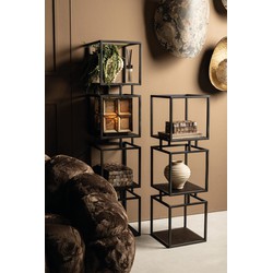 PTMD Kast Nanci - 33x33x115 cm - Ijzer - Zwart