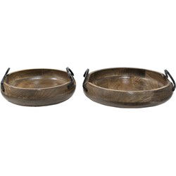 Clayre & Eef Decoratie Dienblad Bruin Hout