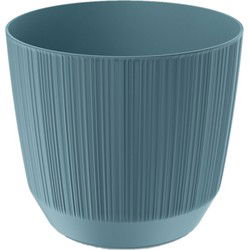 Prosperplast Plantenpot - stripe - ijsblauw - D15xH13 cm - Plantenpotten