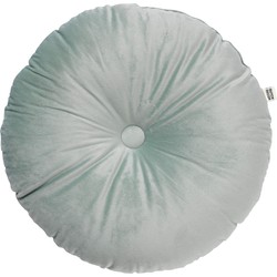 Dutch Decor OLLY - Sierkussen rond velvet Ø40 cm - Jadeite - lichtgroen - Dutch Decor