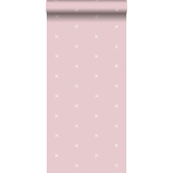 ESTAhome behang grafisch motief roze