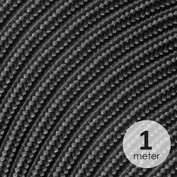 Strijkijzersnoer 3-aderig - per meter - zwart
