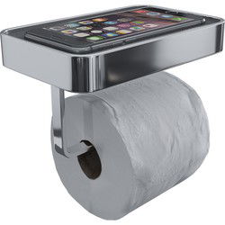 Luzzo® Piazzo Messing Toiletrolhouder met planchet - wc rolhouder