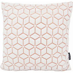 Sierkussen White/Rose Geometric | 45 x 45 cm | Polyester