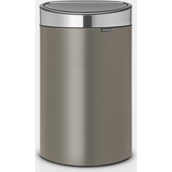 Touch Bin New afvalemmer, 40 liter, kunststof binnenemmer - Platinum
