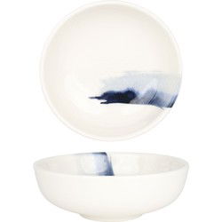 Bonna Kommetje - Blue Wave - Porselein - 14 cm (400cc) - set van 6