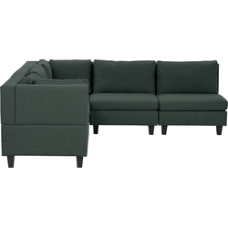 Beliani UNSTAD - Modulaire Sofa-Groen-Polyester