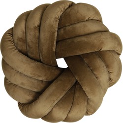 Light & Living - Kussen KNOT - 33x33cm - Bruin